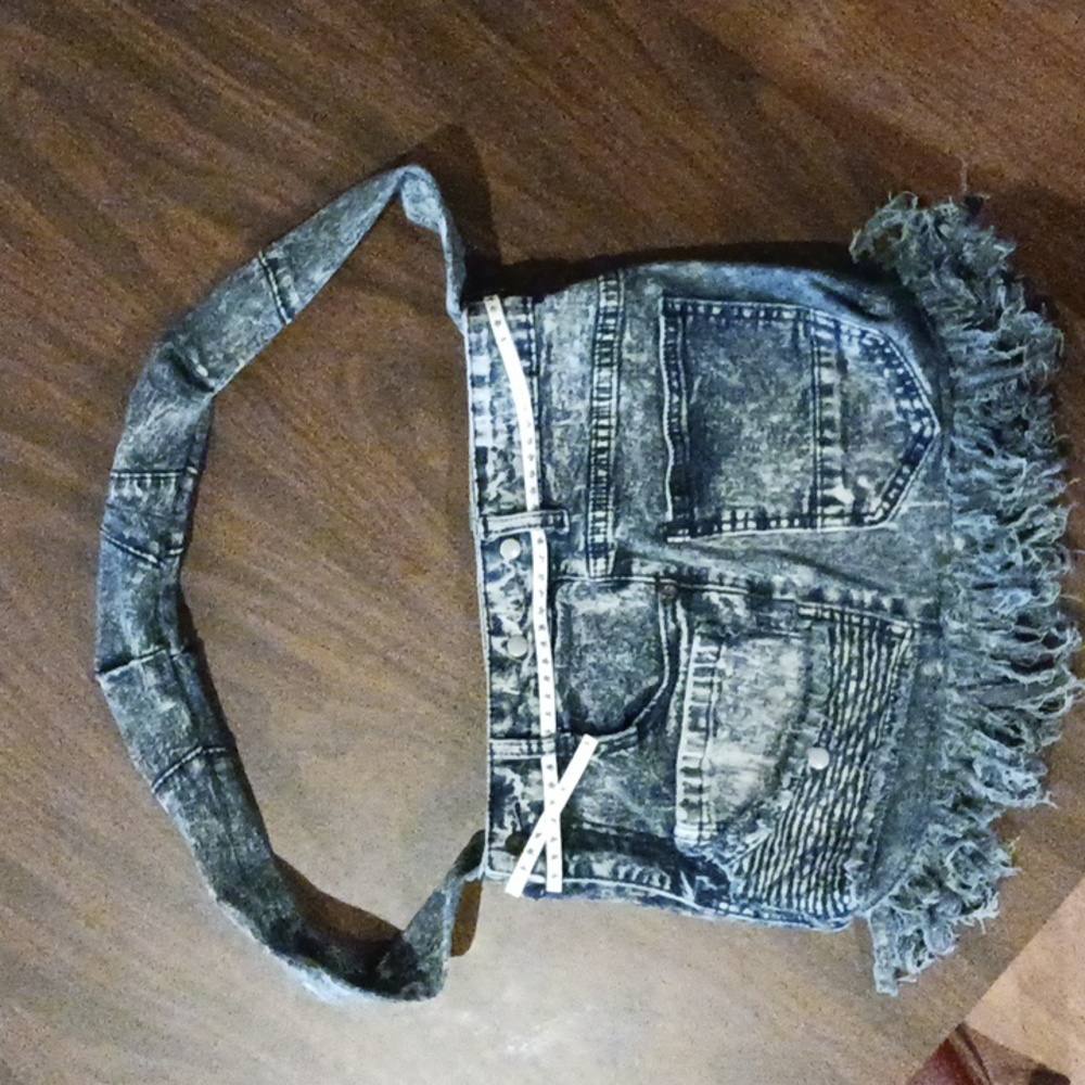 Homemade jean purse